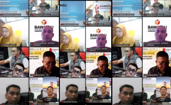 Bawaslu Kabupaten Sanggau Ikuti Rapat Pembahasan Pengisian SAQ Keterbukaan Informasi Publik Tahun 2026