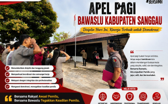 Kobarkan Semangat 45, Kepala Sekretariat Bawaslu Sanggau Ajak Pegawai Sambut HUT Kemerdekaan RI dengan Kinerja Terbaik