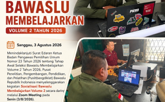 Saparudin Ikuti Sosialisasi Bawaslu Membelajarkan Volume 2 sebagai Wujud Penguatan Kompetensi Pengawas Pemilu