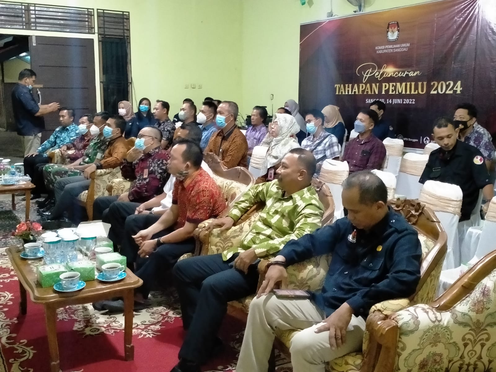 Bawaslu Sanggau Hadiri Peluncuran Tahapan Pemilu 2024