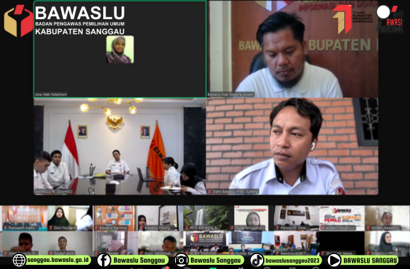 Bawaslu Sanggau  Ikuti Sosialisasi dan Bimtek Monev Keterbukaan Informasi Publik Tahun 2025 Via Zoom Meeting