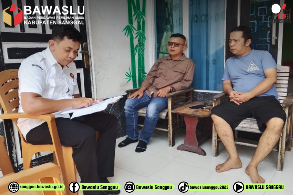 Bawaslu Sanggau Lakukan Uji Petik Data Pemilih, Ahmad Zaini: Wujudkan Fungsi Pengawasan