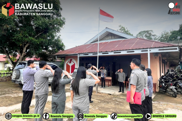 Apel Pagi Bawaslu Kabupaten Sanggau: Ahmad Zaini Tekankan Disiplin dan Integritas
