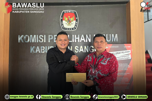 Bawaslu Kabupaten Sanggau Serahkan Saran Perbaikan Pemutakhiran Data Pemilih Berkelanjutan kepada KPU Sanggau