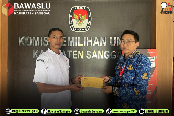 Bawaslu Kabupaten Sanggau Sampaikan Permohonan Perubahan Data Pemilih Berdasarkan Rekapitulasi Pemutakhiran Data Pemilih Berkelanjutan