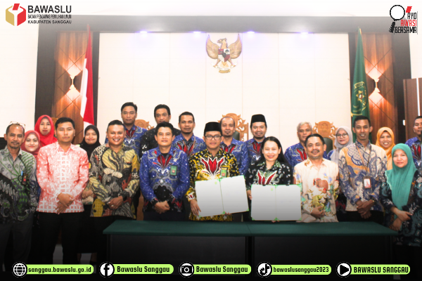 Bawaslu Kabupaten Sanggau Tandatangani MoU Bersama Pengadilan Agama Sanggau dalam Pengawasan Partisipatif