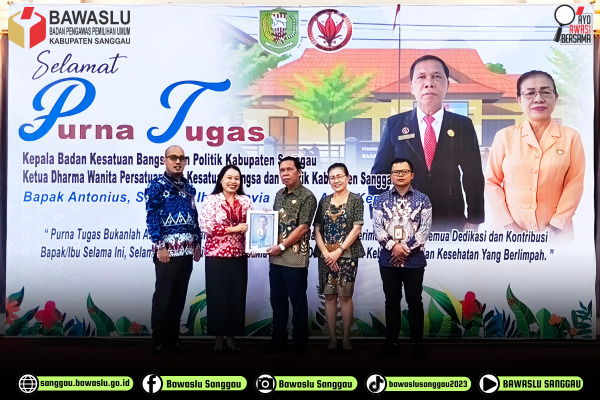 Sinergi Terjaga: Bawaslu Sanggau Hadiri Purna Tugas Kepala Kesbangpol