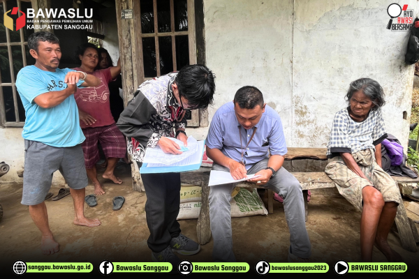 Anggota Bawaslu Sanggau Awasi Pelaksanaan Coktas di Desa Sosok dan Menyabo