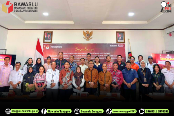 Perkuat Sinergi Antar Lembaga, Ketua Bawaslu Sanggau Hadiri Sosialisasi PKPU Nomor 3 Tahun 2025