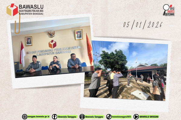 Menyalaaa!!! Semangat Baru 2026, Bawaslu Sanggau Gelar Apel Perdana