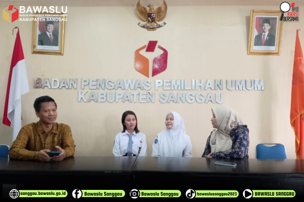 Bawaslu Sanggau Terima Kunjungan Guru SMKN 01 Sanggau, Monitoring PKL Siswa Berjalan Optimal