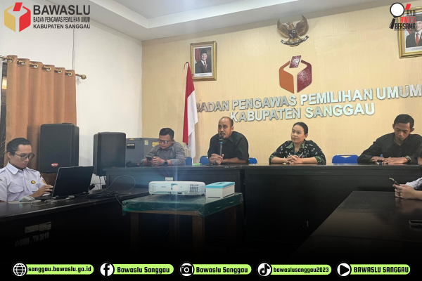 Bawaslu Kabupaten Sanggau Gelar Diskusi Internal Evaluasi Penanganan Pelanggaran Pada Pemilihan Tahun 2024