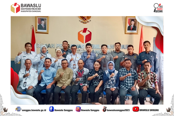 Perkuat Sinergitas Tahapan Pemilu, Bawaslu Sanggau Terima Koordinasi KPU Sanggau 