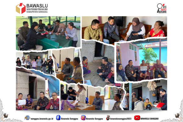 Bawaslu Sanggau Lakukan Pengawasan Langsung Coktas Data Pemilih TMS oleh KPU