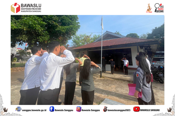 Bangun Budaya Kerja Berintegritas, Ketua Bawaslu Sanggau Pimpin Apel Senin