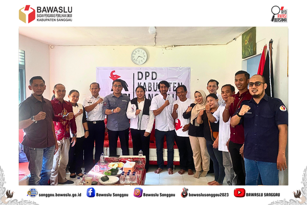 Perkuat Demokrasi, Bawaslu Sanggau Konsolidasi Bersama DPD PSI Bahas Pemutakhiran Data Partai Politik