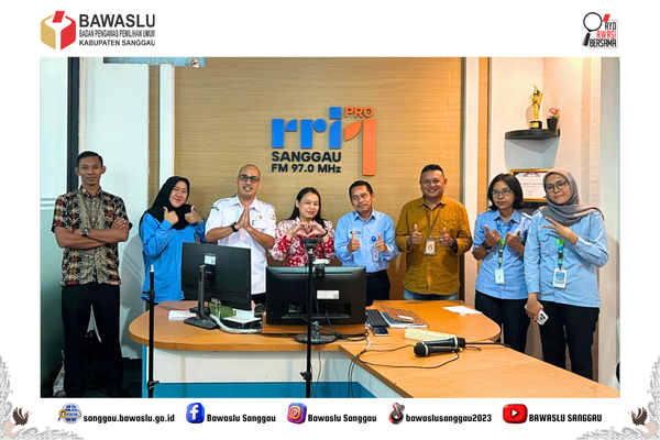 Perkuat Sinergi Kelembagaan, Bawaslu Kabupaten Sanggau Bahas Nota Kesepahaman dengan RRI Sanggau