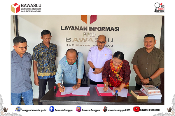 Media Jadi Mitra Strategis, Bawaslu Sanggau Perkuat Kolaborasi melalui MoU
