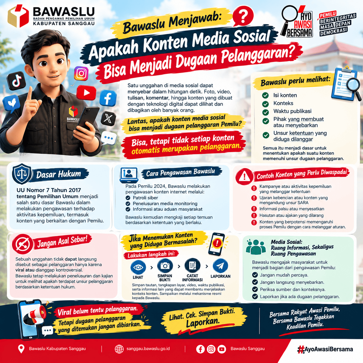 Bawaslu Menjawab: Apakah Konten Media Sosial Bisa Menjadi Dugaan Pelanggaran?