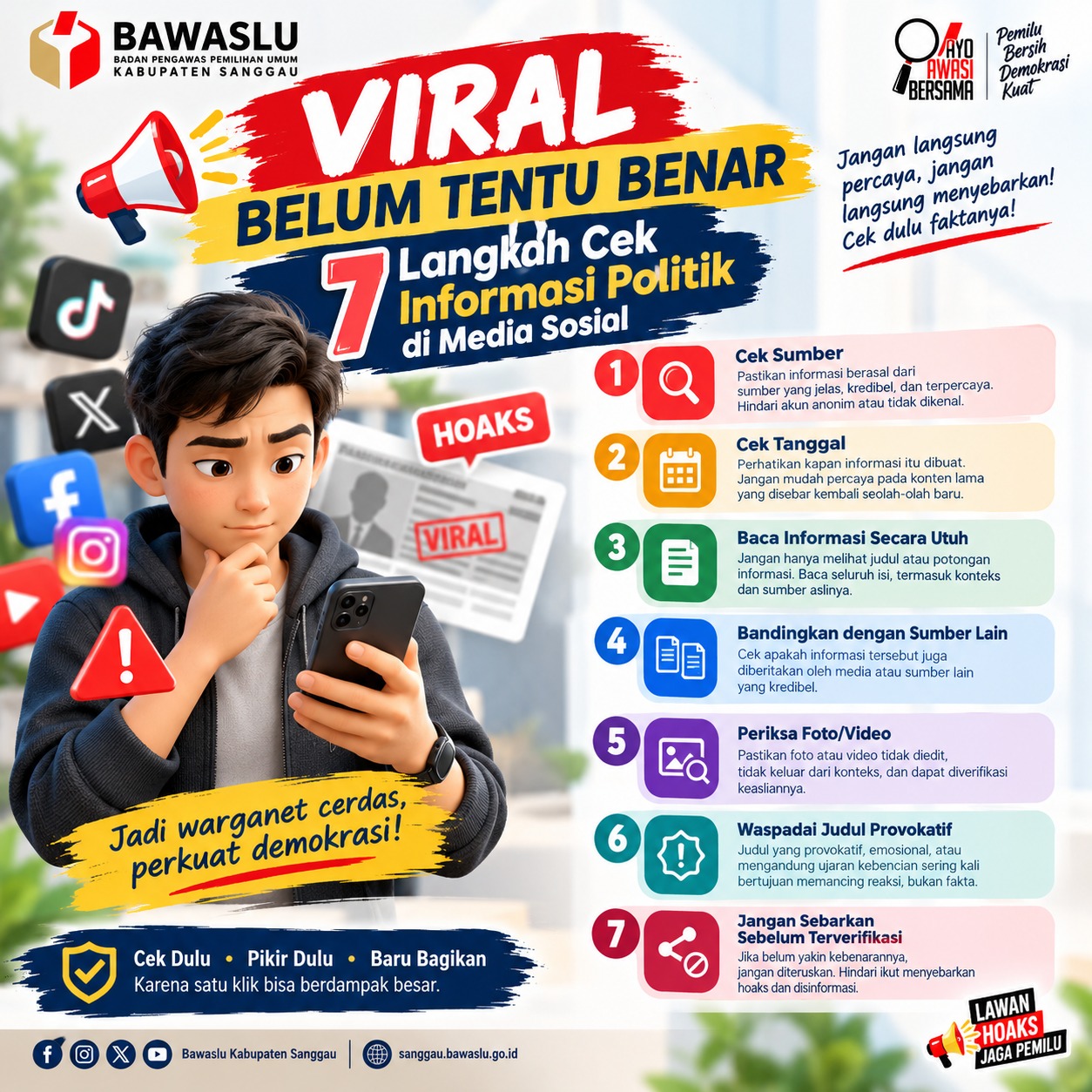 Viral Belum Tentu Benar: 7 Langkah Cek Informasi Politik di Media Sosial