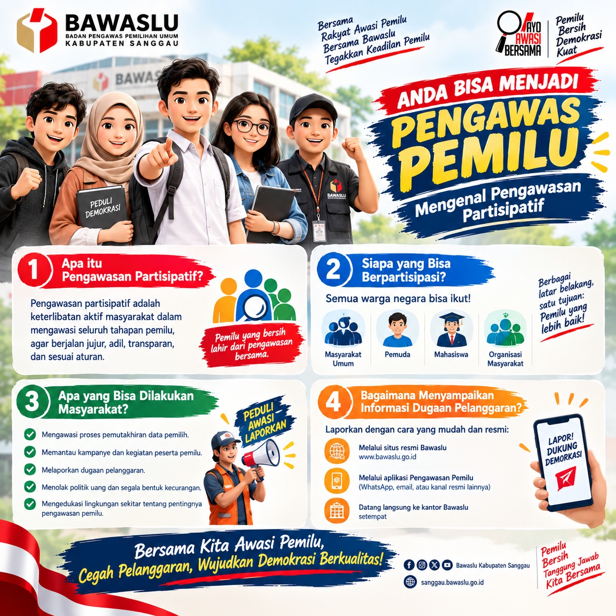 Anda Bisa Menjadi Pengawas Pemilu: Mengenal Pengawasan Partisipatif