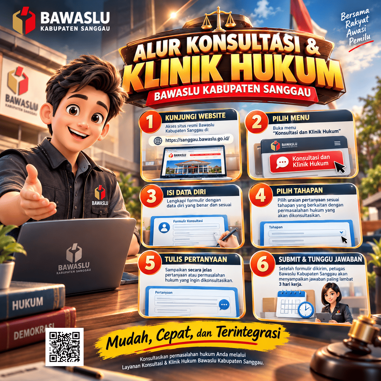 Bawaslu Sanggau Hadirkan Layanan Konsultasi dan Klinik Hukum bagi Masyarakat