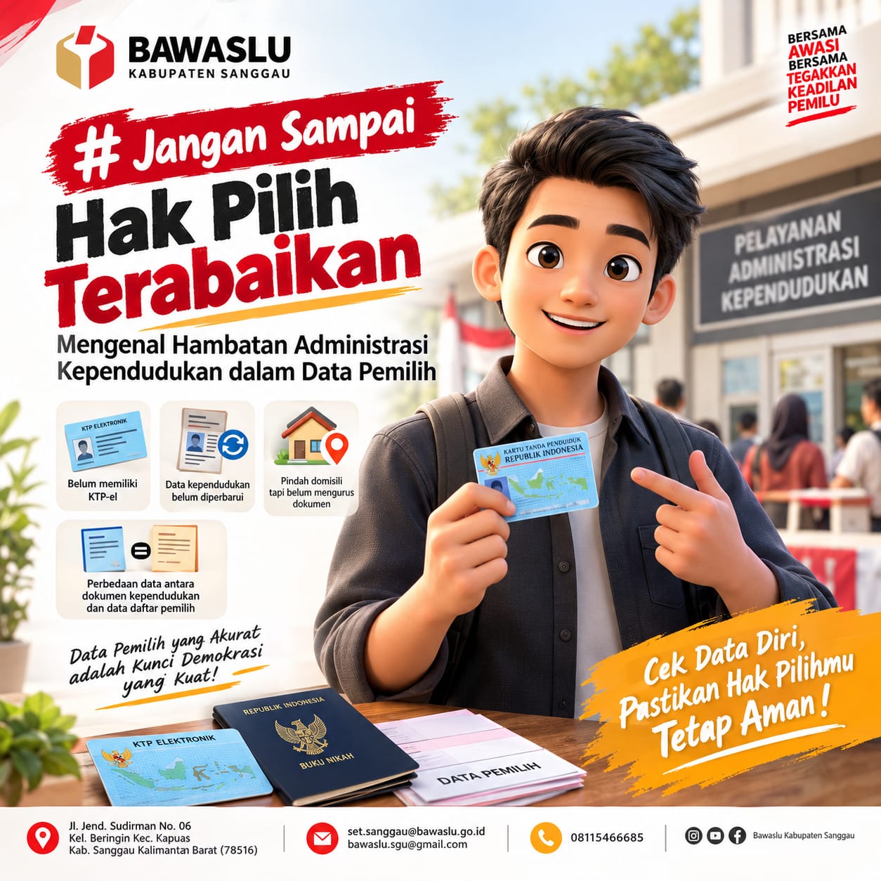 Jangan Sampai Hak Pilih Terabaikan: Mengenal Hambatan Administrasi Kependudukan dalam Data Pemilih