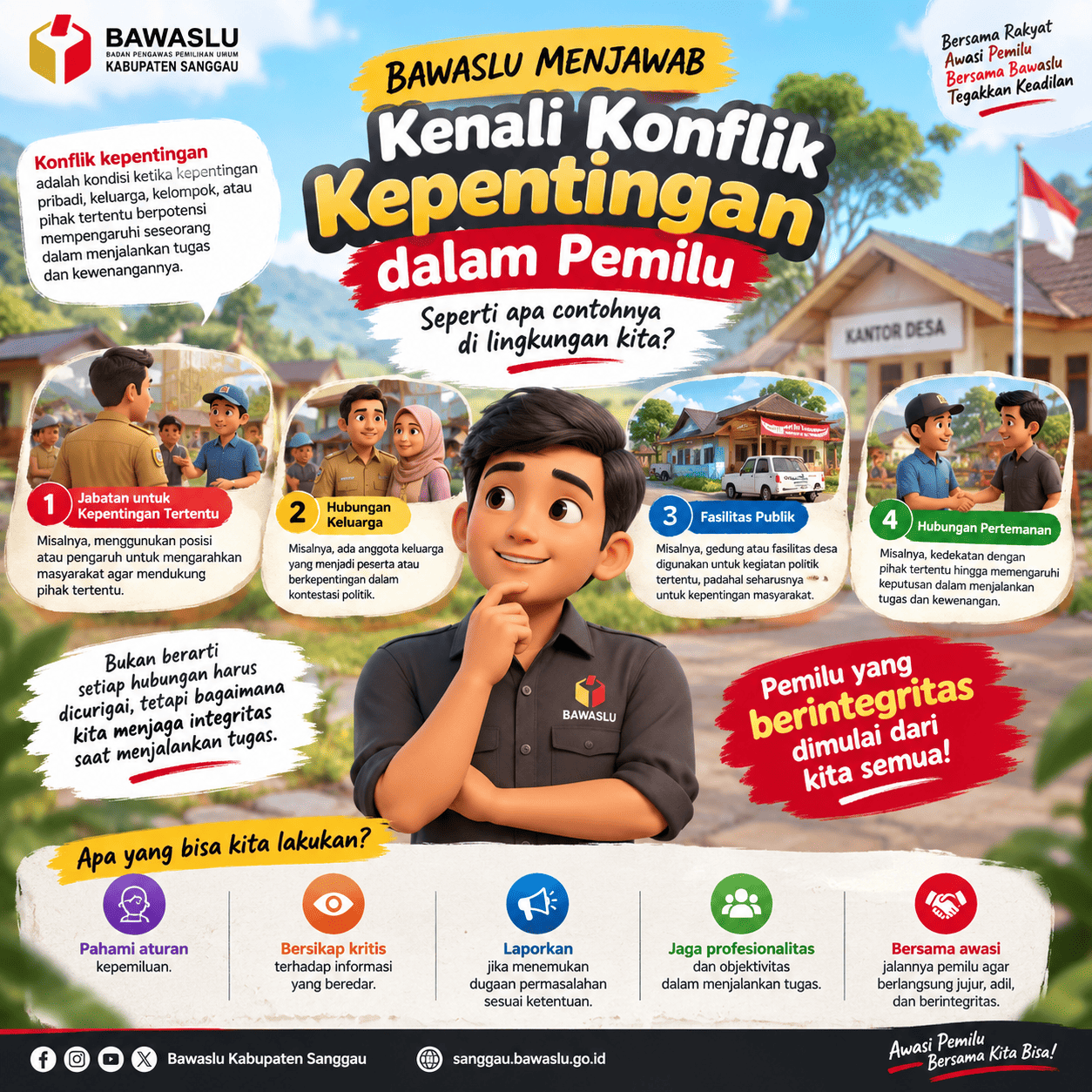 Bawaslu Menjawab: Konflik Kepentingan, Seperti Apa Contohnya di Lingkungan Kita?