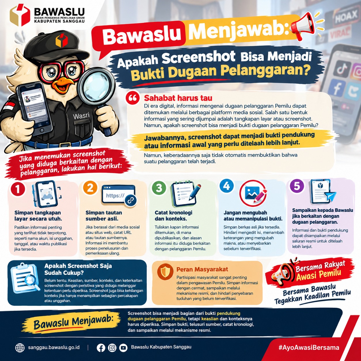 Bawaslu Menjawab: Apakah Screenshot Bisa Menjadi Bukti Dugaan Pelanggaran?