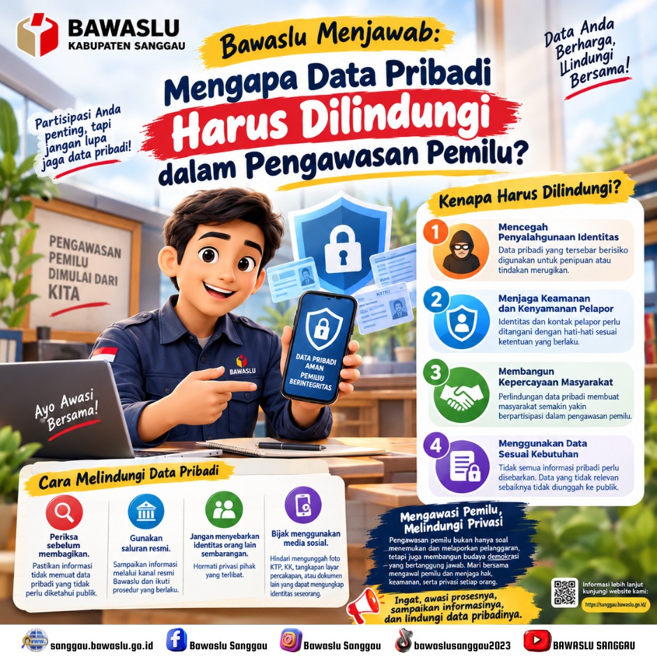 Bawaslu Menjawab: Mengapa Data Pribadi Harus Dilindungi dalam Pengawasan Pemilu?