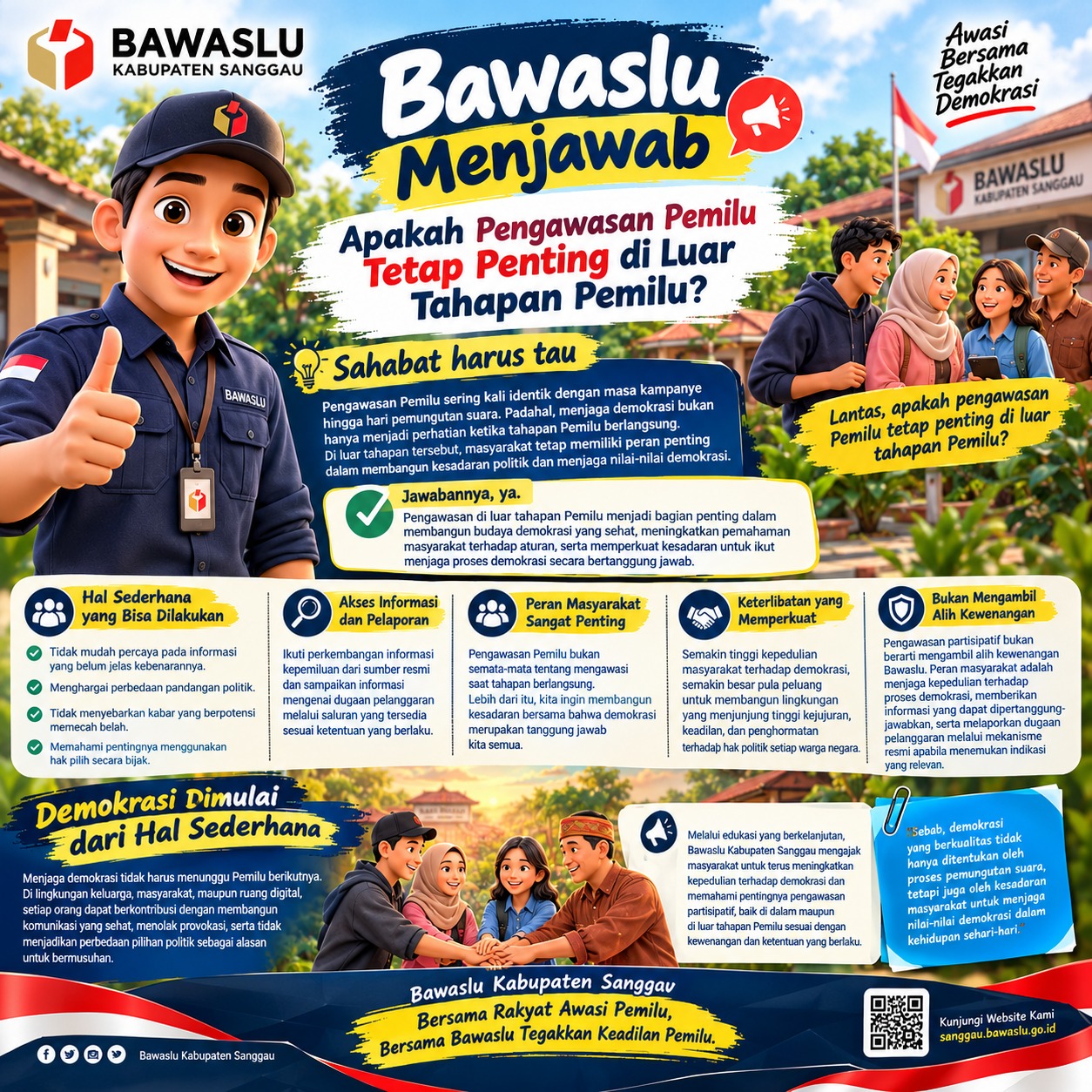 Bawaslu Menjawab: Apakah Pengawasan Pemilu Tetap Penting di Luar Tahapan Pemilu?