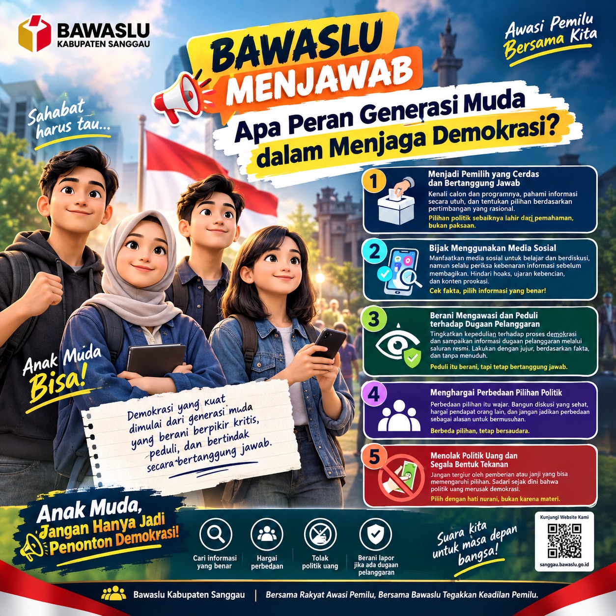 Bawaslu Menjawab: Apa Peran Generasi Muda dalam Menjaga Demokrasi?