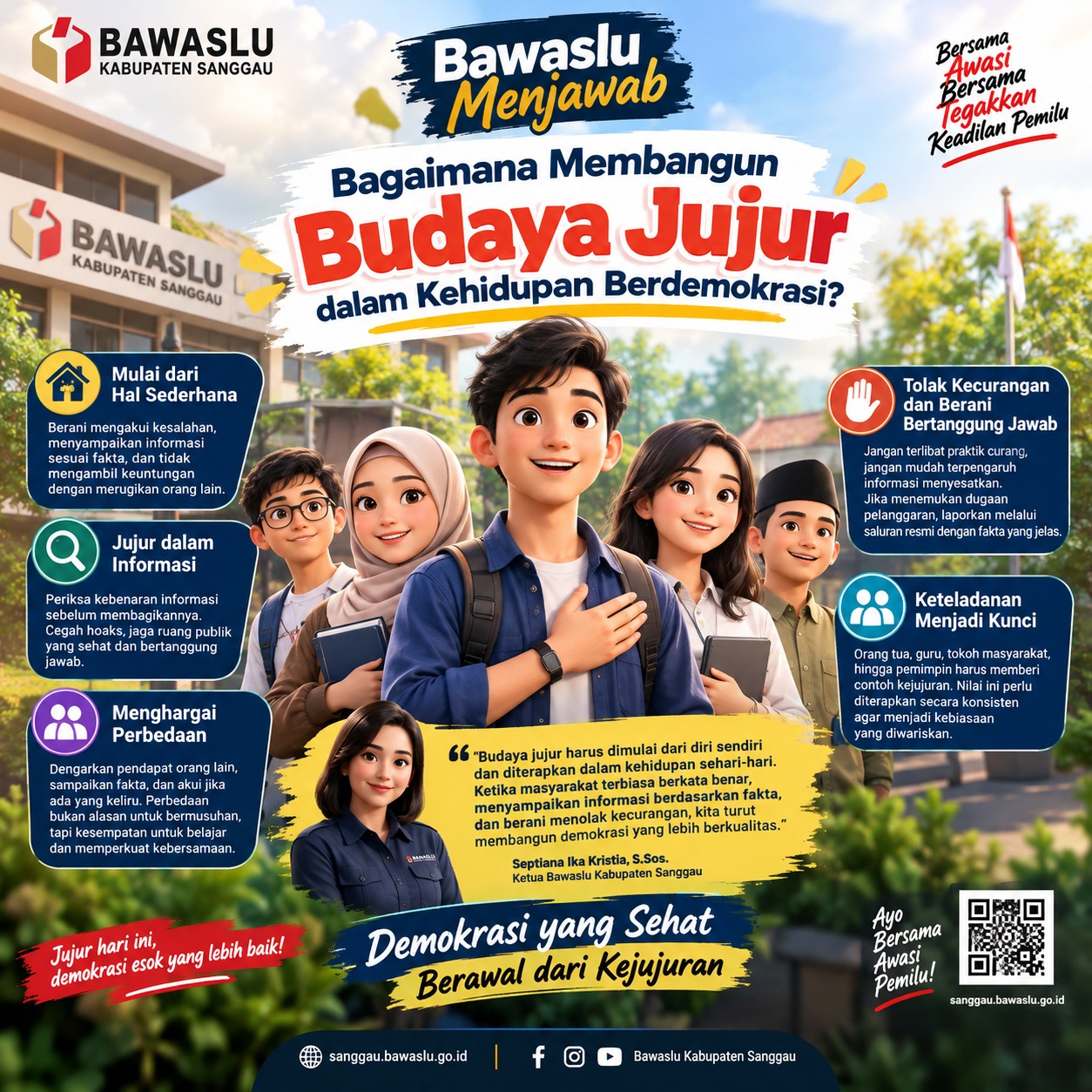 Bawaslu Menjawab: Bagaimana Membangun Budaya Jujur dalam Kehidupan Berdemokrasi?