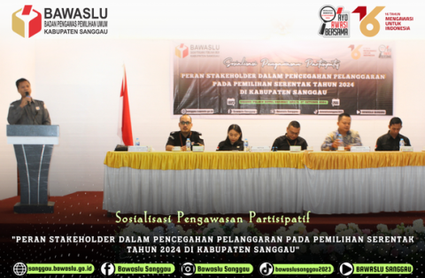 Sosialisasi Pengawasan Partisipatif dengan "Peran Stakeholder Dalam Pencegahan Pelanggaran Pada Pemilihan Serentak Tahun 2024 di Kabupaten Sanggau". Senin, (07/10/2024)