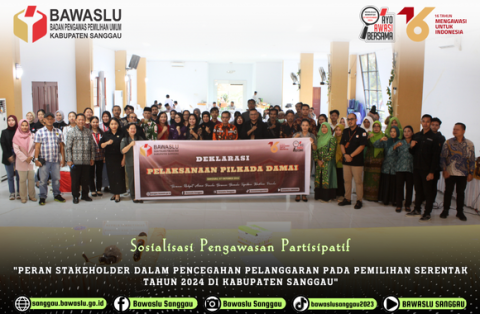 Sosialisasi Pengawasan Partisipatif dengan "Peran Stakeholder Dalam Pencegahan Pelanggaran Pada Pemilihan Serentak Tahun 2024 di Kabupaten Sanggau". Senin, (07/10/2024)