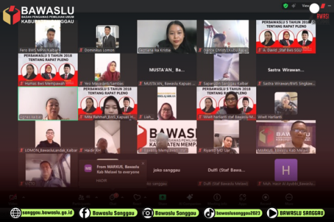 Ketua Bawaslu Kabupaten Sanggau Kupas Tuntas PERBAWASLU 5 Tahun 2018 tentang Rapat Pleno dalam “Selasa Menyapa”