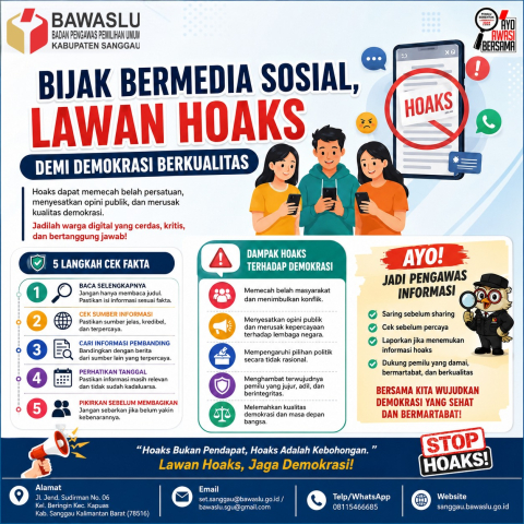 Bijak Bermedia Sosial, Lawan Hoaks Demi Demokrasi Berkualitas