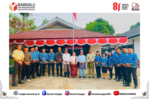 Bawaslu Kabupaten Sanggau Laksanakan Upacara Peringatan HUT ke-81 Kemerdekaan RI
