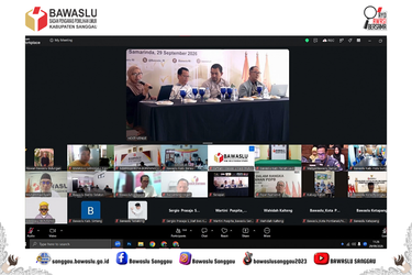 Bawaslu Sanggau Ikuti Sosialisasi Uji Petik dalam Rangka Pemetaan Kerawanan PDPB