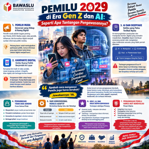 Pemilu 2029 di Era Gen Z dan AI: Seperti Apa Tantangan Pengawasannya?
