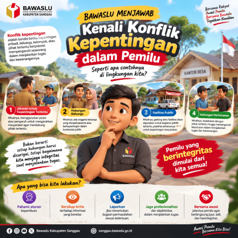 Bawaslu Menjawab: Konflik Kepentingan, Seperti Apa Contohnya di Lingkungan Kita?