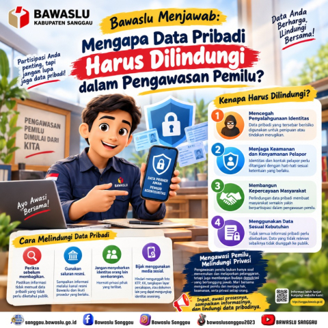 Bawaslu Menjawab: Mengapa Data Pribadi Harus Dilindungi dalam Pengawasan Pemilu?