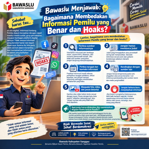 Bawaslu Menjawab: Bagaimana Membedakan Informasi Pemilu yang Benar dan Hoaks?