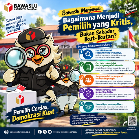 Bawaslu Menjawab: Bagaimana Menjadi Pemilih yang Kritis, Bukan Sekadar Ikut-Ikutan?