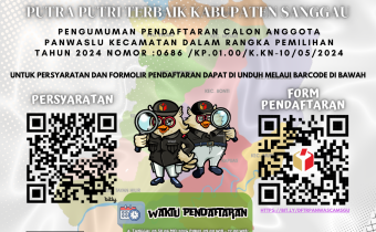 Bawaslu Kabupaten Sanggau membuka Rekrutmen Pengawas Pemilihan Kecamatan bagi Pendaftar baru pada Pemilihan Gubernur, Wakil Gubernur Kalimantan Barat dan Bupati, Wakil Bupati Kabupaten Sanggau 2024