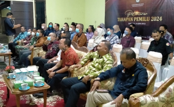 Bawaslu Sanggau Hadiri Peluncuran Tahapan Pemilu 2024