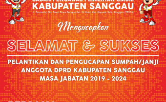 Pelantikan Anggota DPRD Kabupaten Sanggau Periode 2019-2024