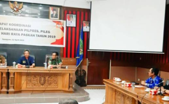 Pemerintah Daerah Kabupaten Sanggau mantapkan persiapan dalam menyukseskan Pemilu Tahun 2019