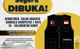 PENGUMUMAN SELEKSI ANGGOTA BAWASLU KABUPATEN/KOTA MASA JABATAN TAHUN 2023-2028