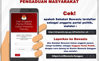 Posko Pengaduan Penggunaan Nama dan Data Pribadi Sebagai Anggota Partai Politik